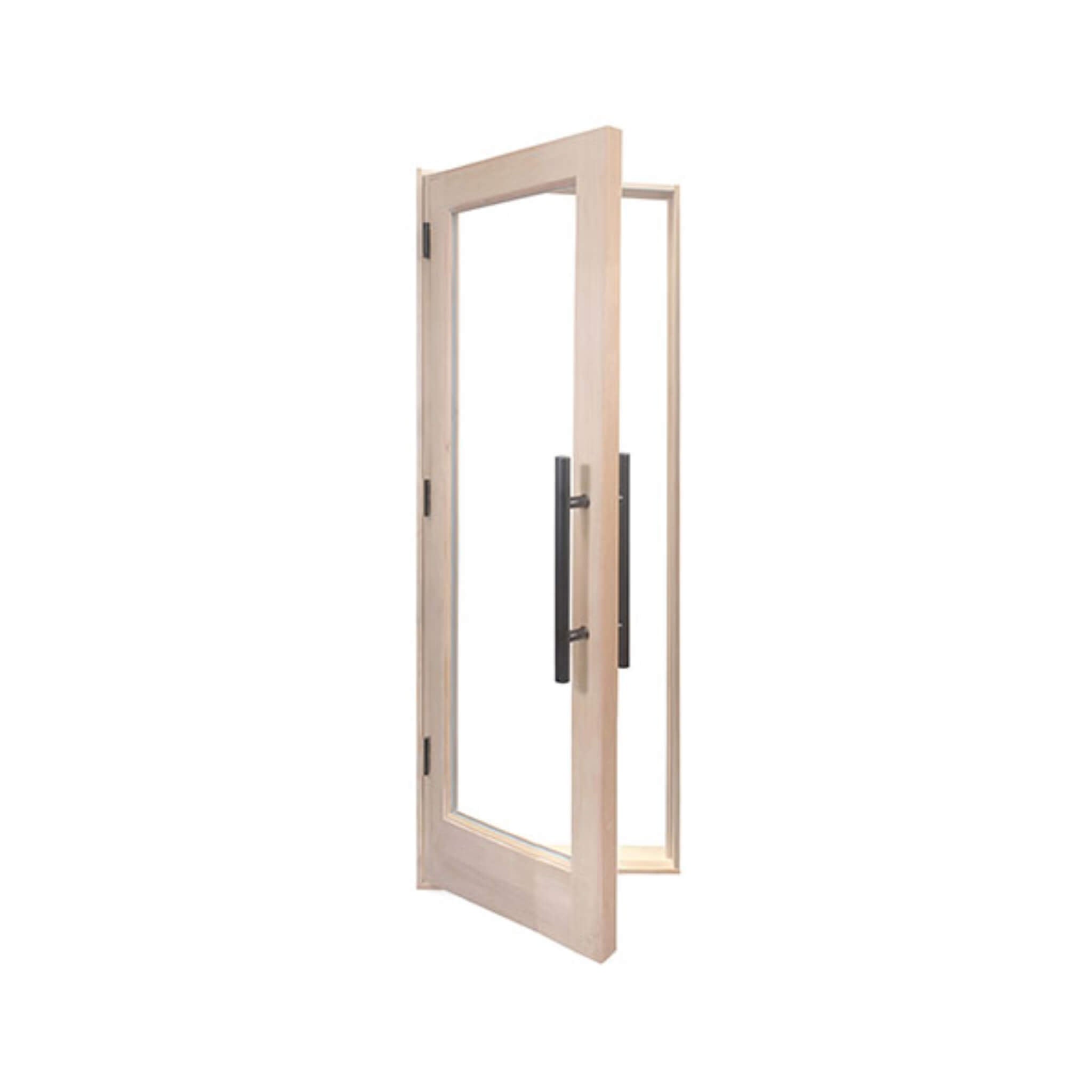 Prosaunas 25.5X81.5 Prehung Solid Wood Douglas Fir Sauna Door With Dual-Pane Insulated Glass (SAK25184)