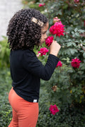 Puff Sleeve Top in Moonless Night