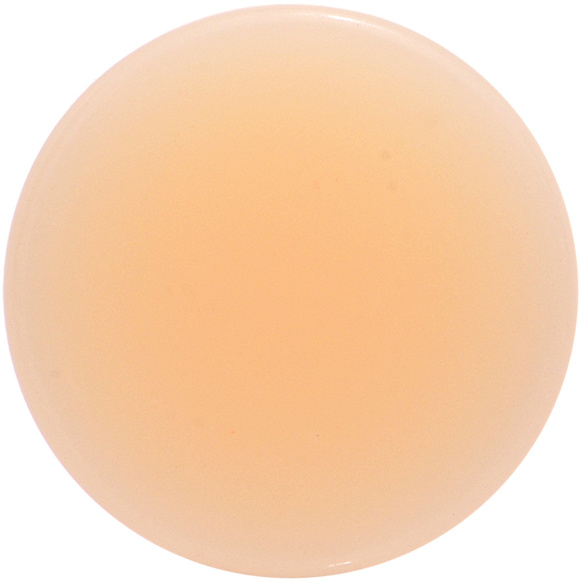 0G Flesh Tone Light Peach Solid UV Acrylic Saddle Plug Set