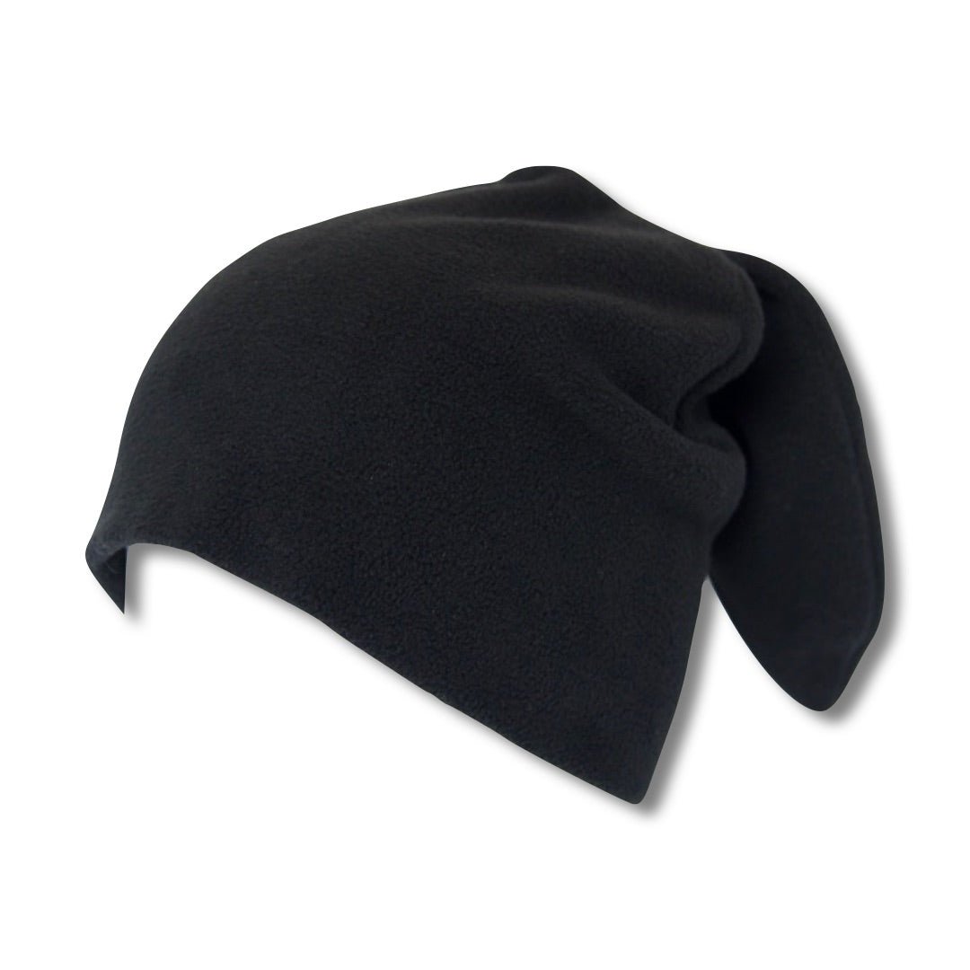 Black Fleece Bunny Beanie – Kawaii Winter Hat with Bunny Ears for Alt Fashion, Streetwear & Cozy Style