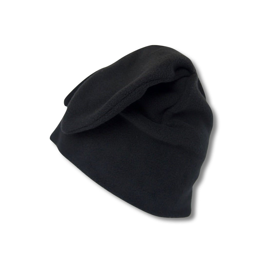 Black Fleece Bunny Beanie – Kawaii Winter Hat with Bunny Ears for Alt Fashion, Streetwear & Cozy Style