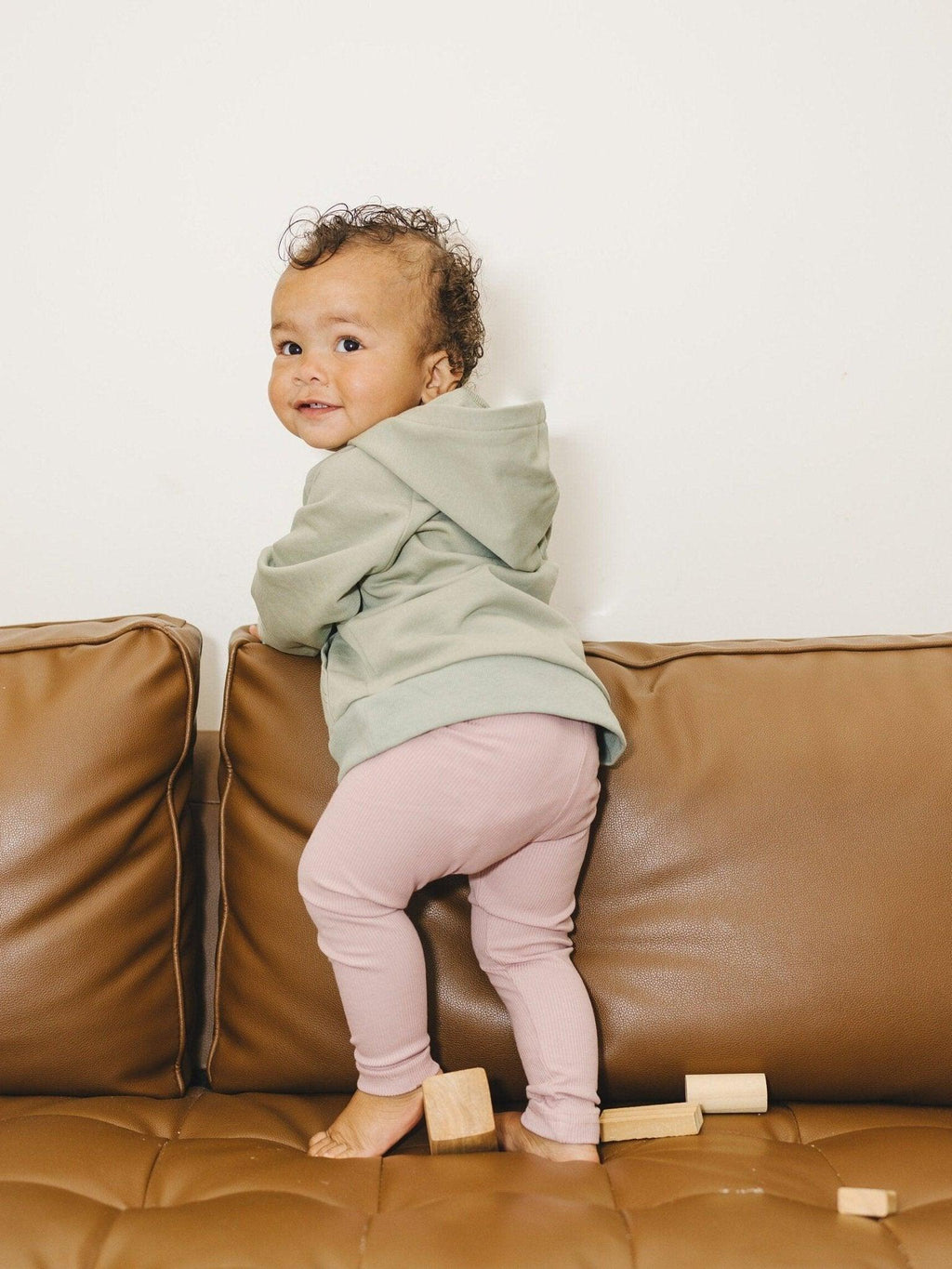 Ribbed Bamboo Leggings for Kids - Multiple Colors