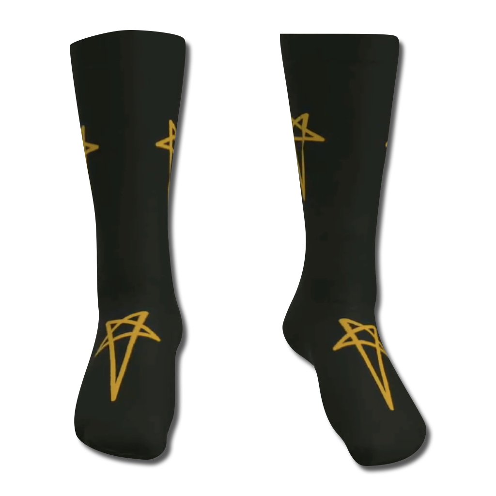 Rick Boot Sock Stars – 100% Terry Cotton Crew & Thigh High Socks for High-Tops & Boots