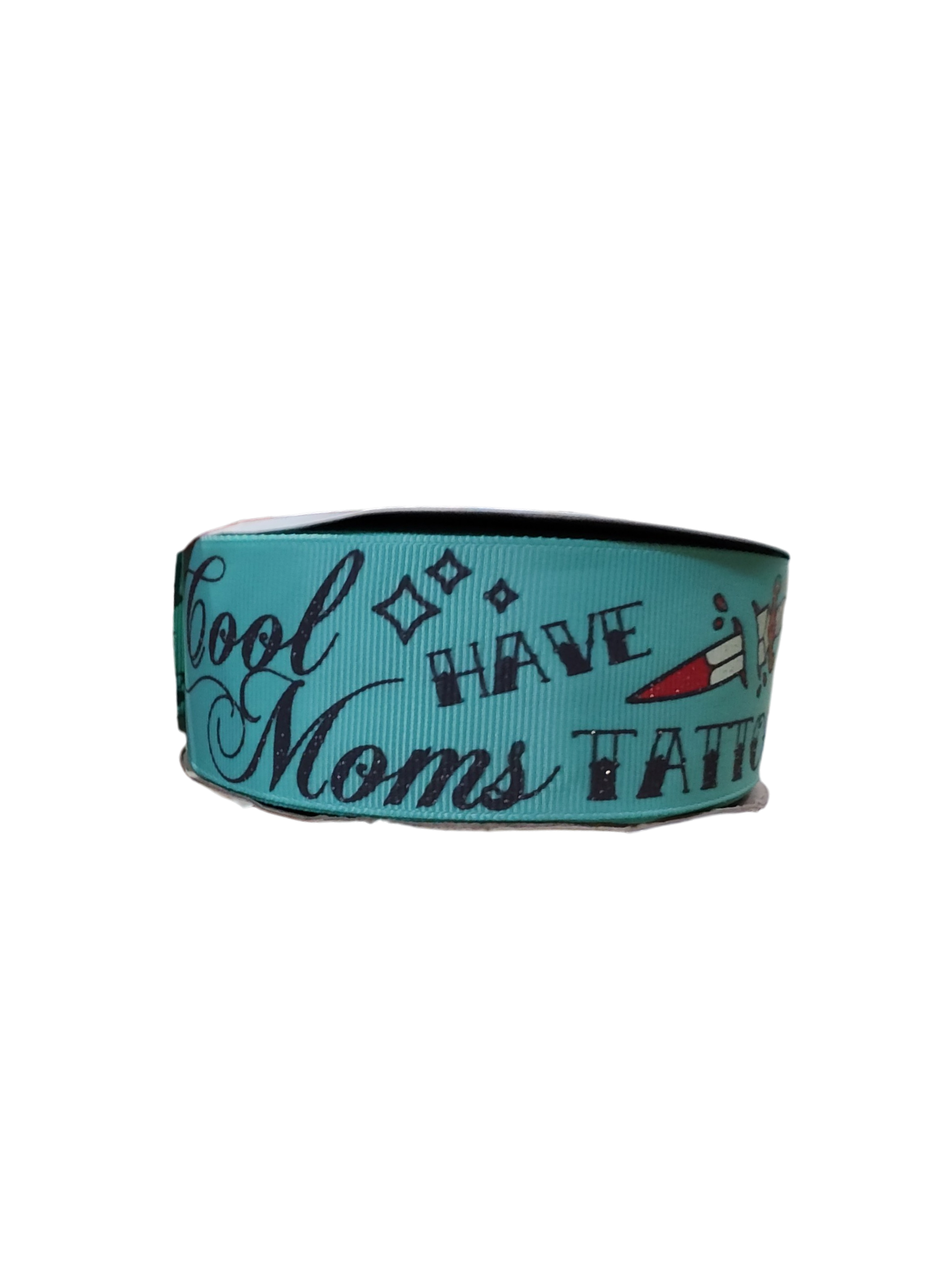 1.5" Cool Mom's Have Tattoos Wide Nylon Dog Collar