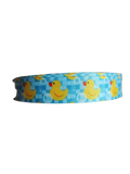 Bathtub Duckie (Blue) Nylon Dog Collar