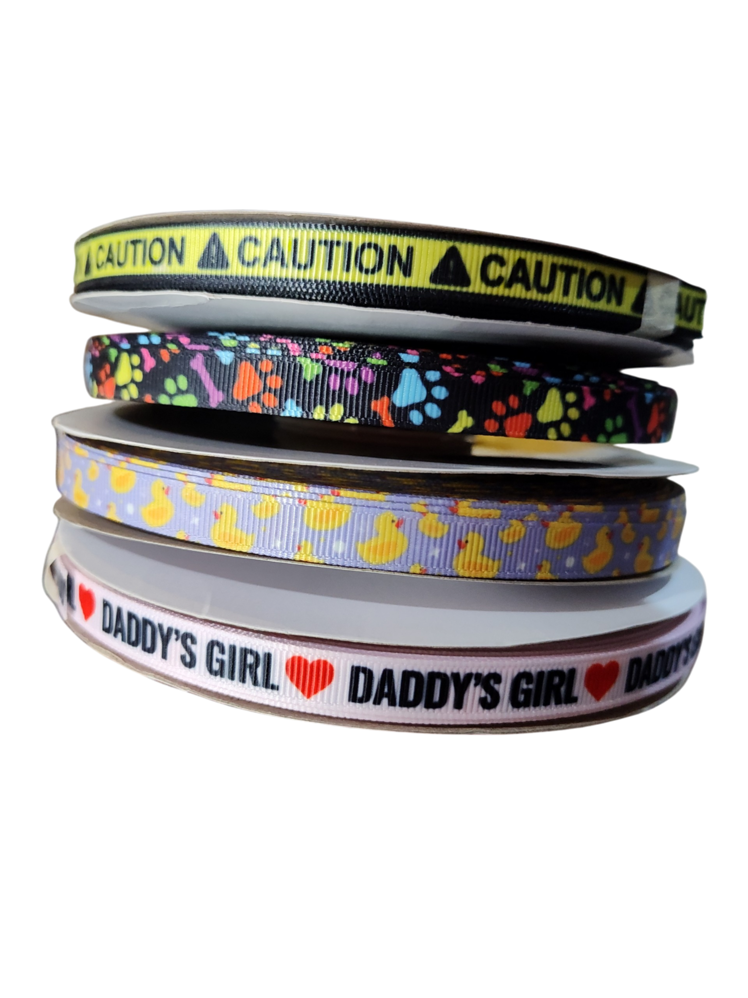 1/2" Purple Duckies Nylon Dog Collar