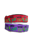 Dill With It Pickles Nylon Dog Collar
