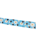 Daisy Bee Gingham Nylon Dog Collar