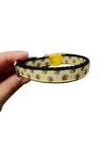 1/2" Yellow Bees Nylon Dog / Cat Collar