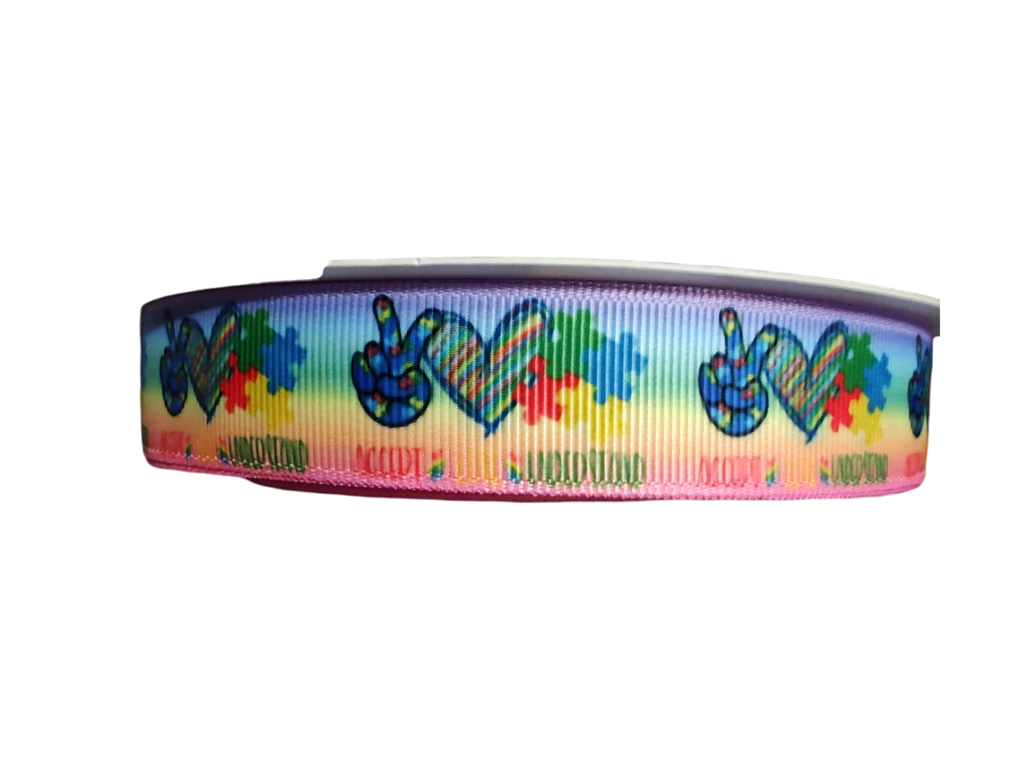 Peace Love Autism Nylon Dog Collar