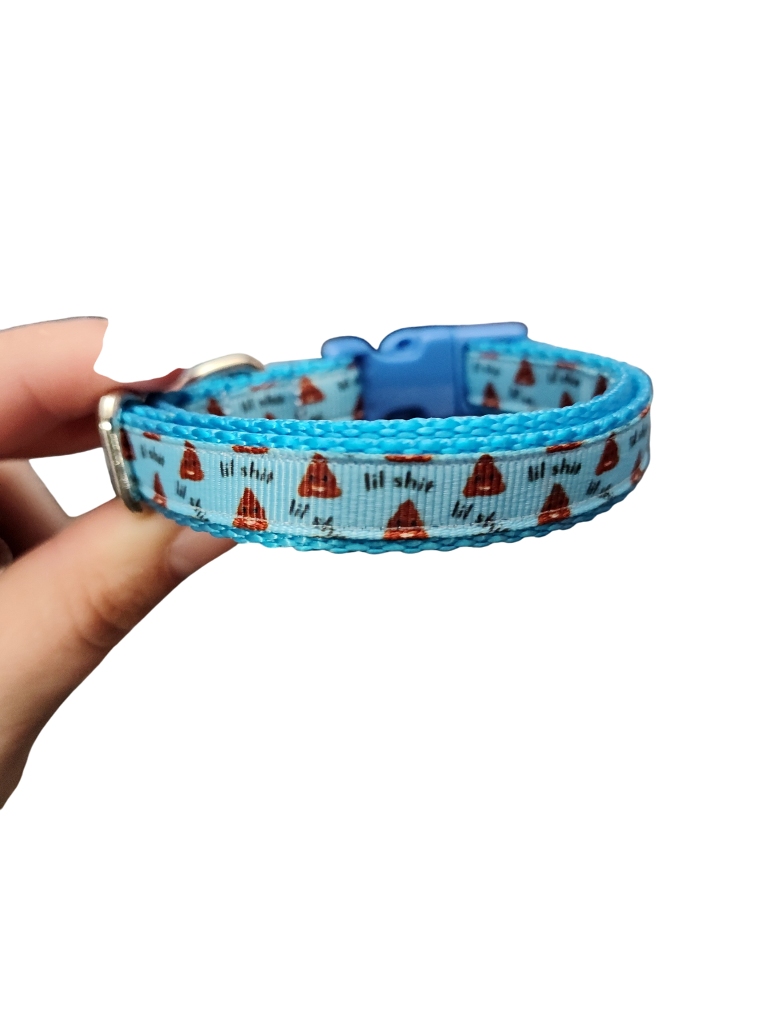 1/2" Lil Shit Nylon Dog / Cat Collar