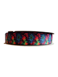 Dark Tie Dye Nylon Dog Collar