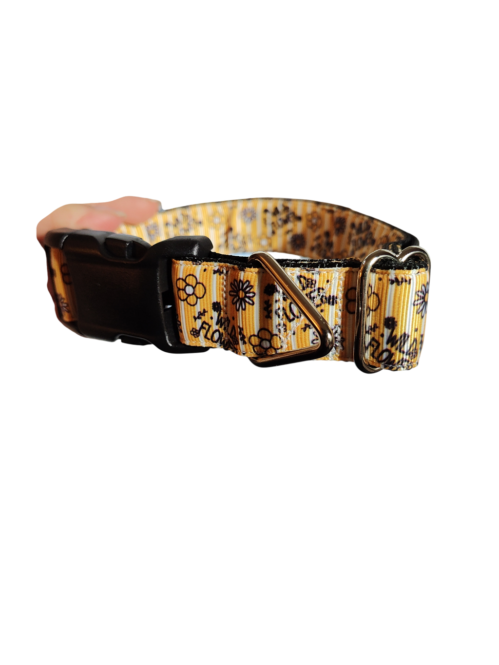 Wild Flower Nylon Dog Collar