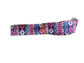 Pink Blue Tribal Nylon Dog Collar
