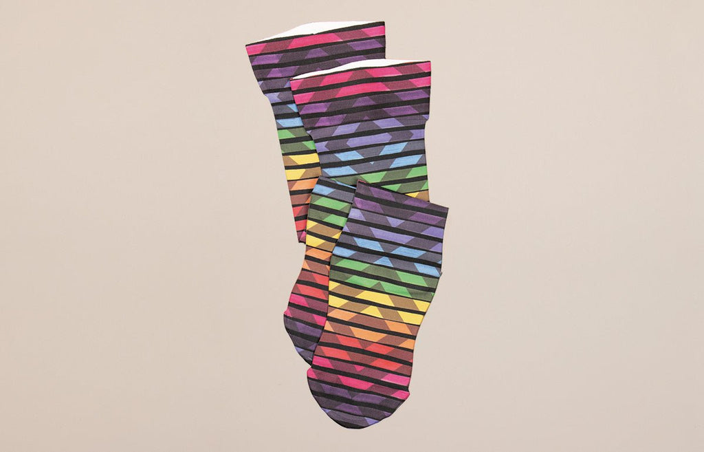 Roller Disco Gradient Compression Socks