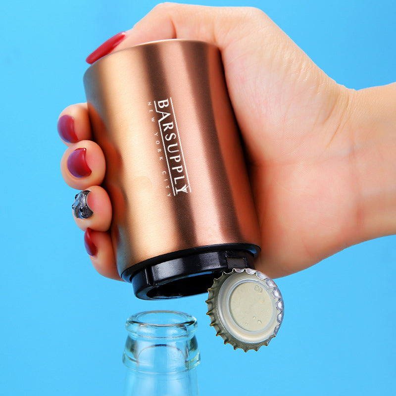 2-Pack Push Down Automatic Magnetic Beer Bottle Opener