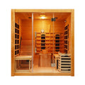Rövia Oasis 3-Person Indoor Hybrid Sauna Room With Built-In Lounge Chair [Made-To-Order] (SAK35182)