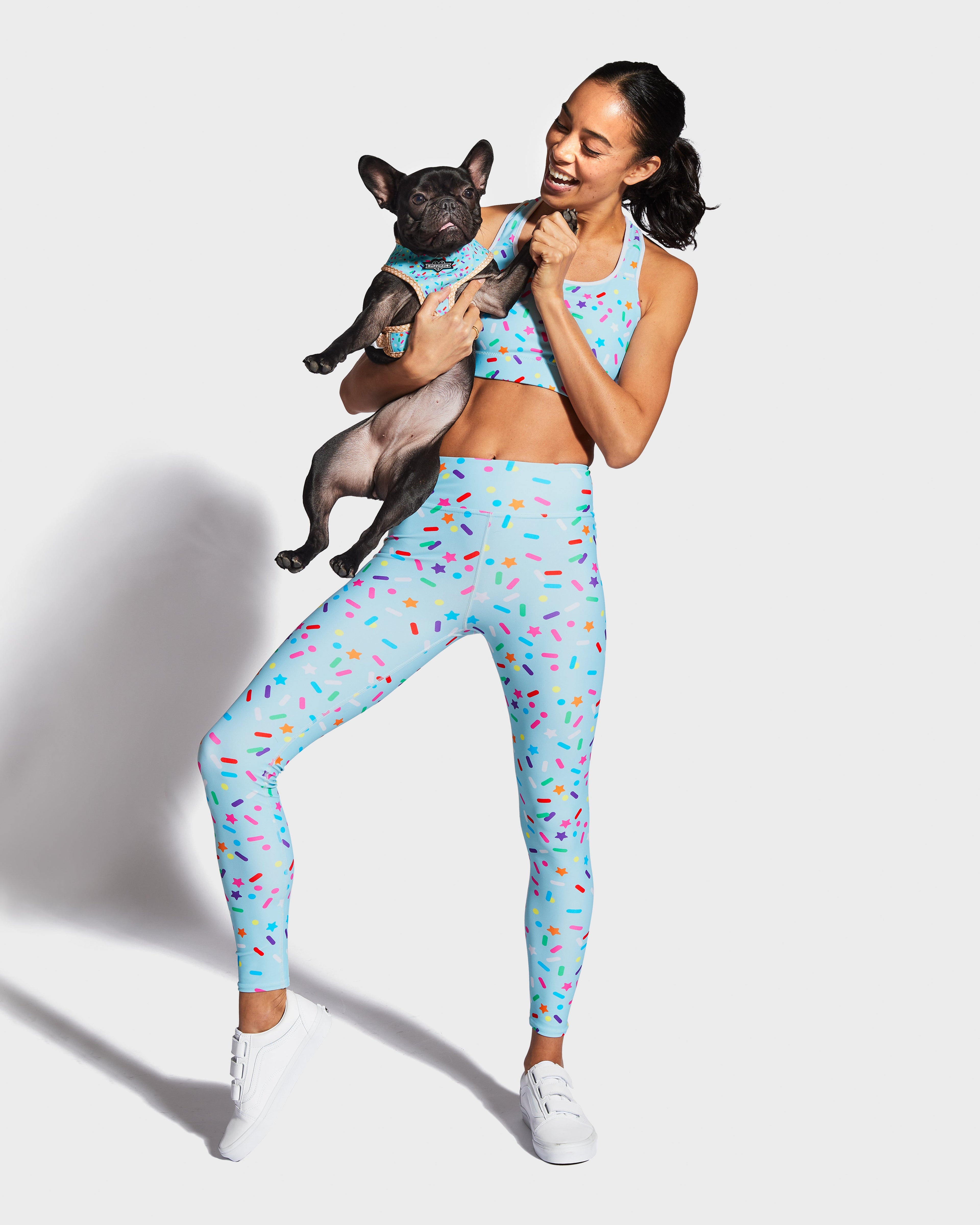 Sprinkle Me Blue Sports Bra