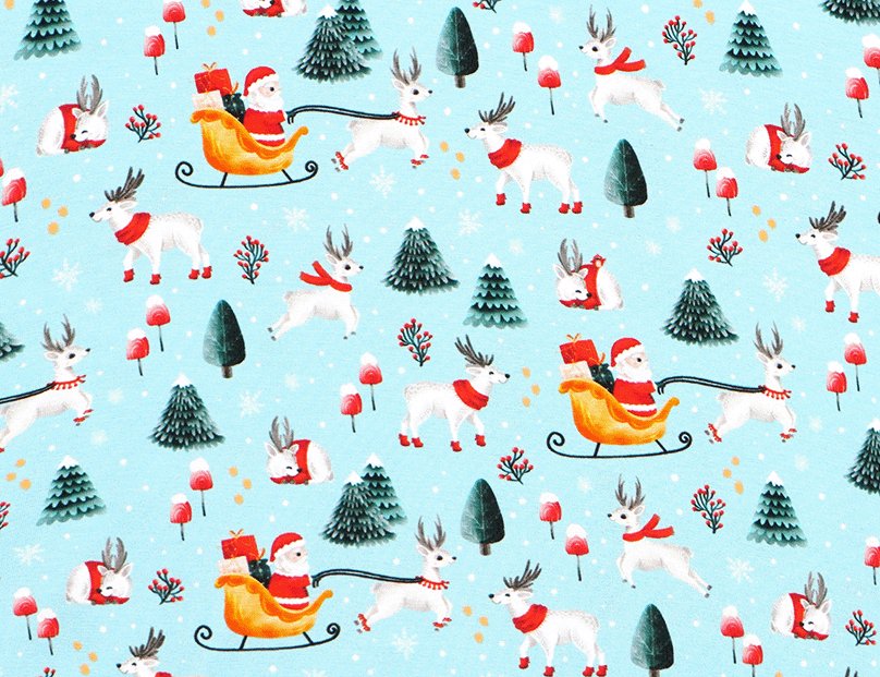 Ruffle Light Santa Bamboo Romper