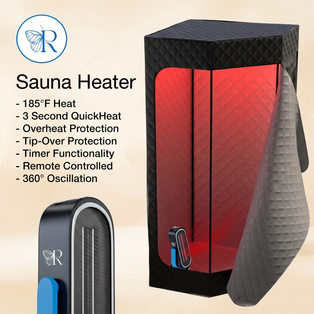 Complete Home Sauna Starter Bundle Kit – Steam Sauna + Sauna Heater