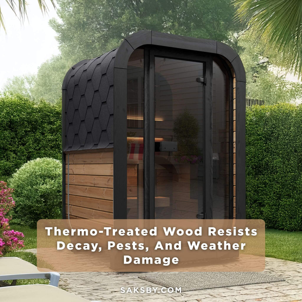 SaunaLife Model CL3G Cube-Series Outdoor 2-Person Home Sauna Kit [SL-MODELCL3G] (SAK23721)