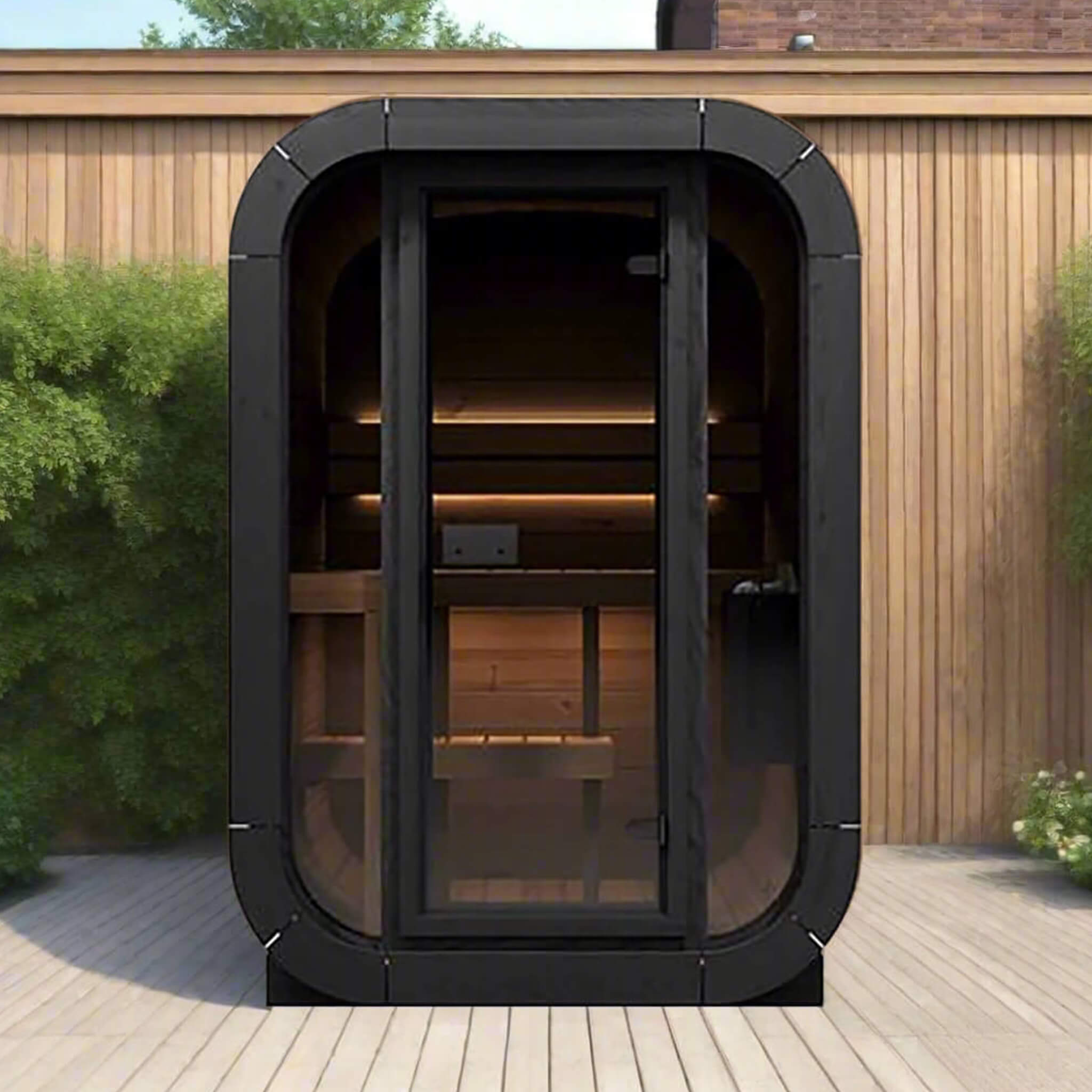 SaunaLife Model CL3G Cube-Series Outdoor 2-Person Home Sauna Kit [SL-MODELCL3G] (SAK23721)