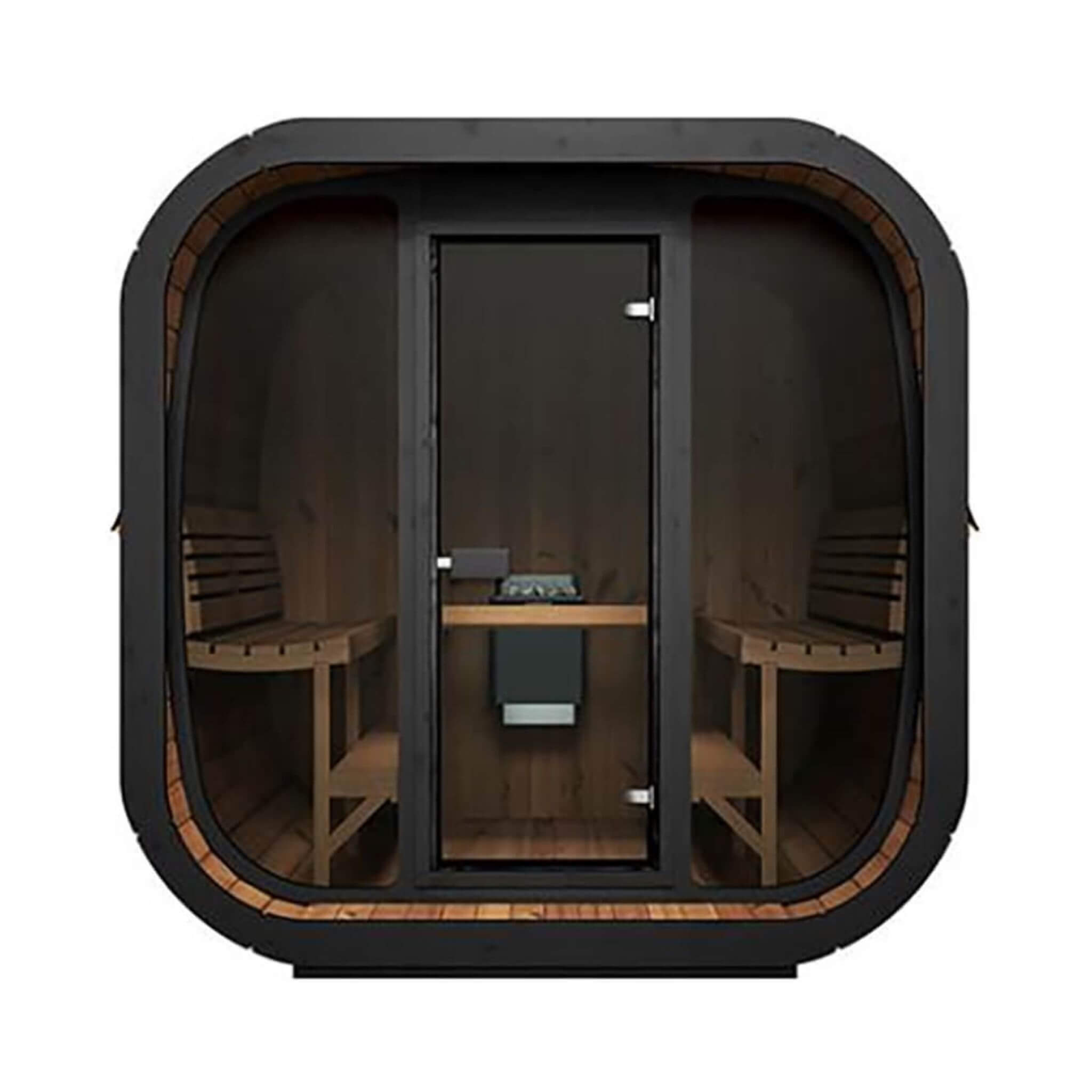 SaunaLife Model CL7G 6-Person Cube-Series Luxury Wooden Outdoor Home Sauna Kit [SL-MODELCL7G] (SAK95274)