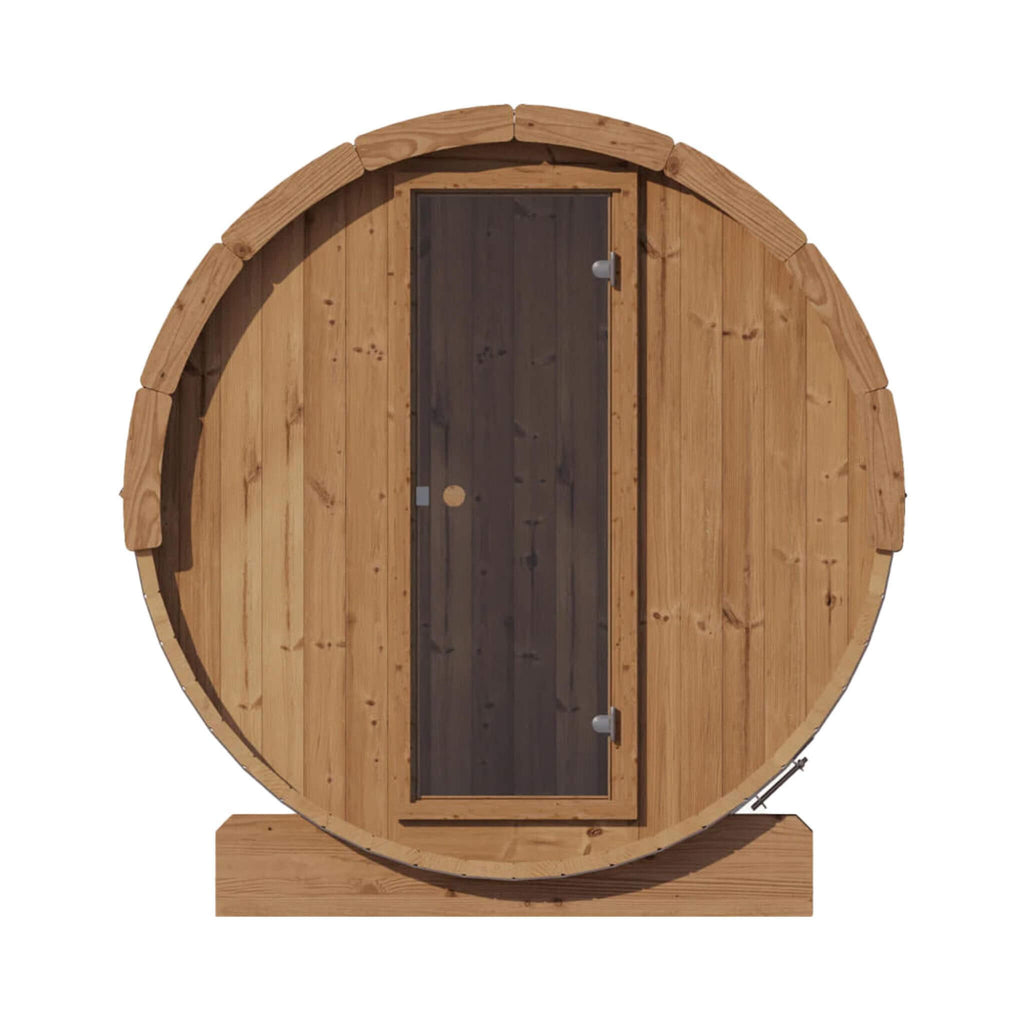 SaunaLife Model E6 Ergo Series 3-Person Thermo-Spruce Backyard Sauna Barrel [SL-MODELE6] (SAK38572)