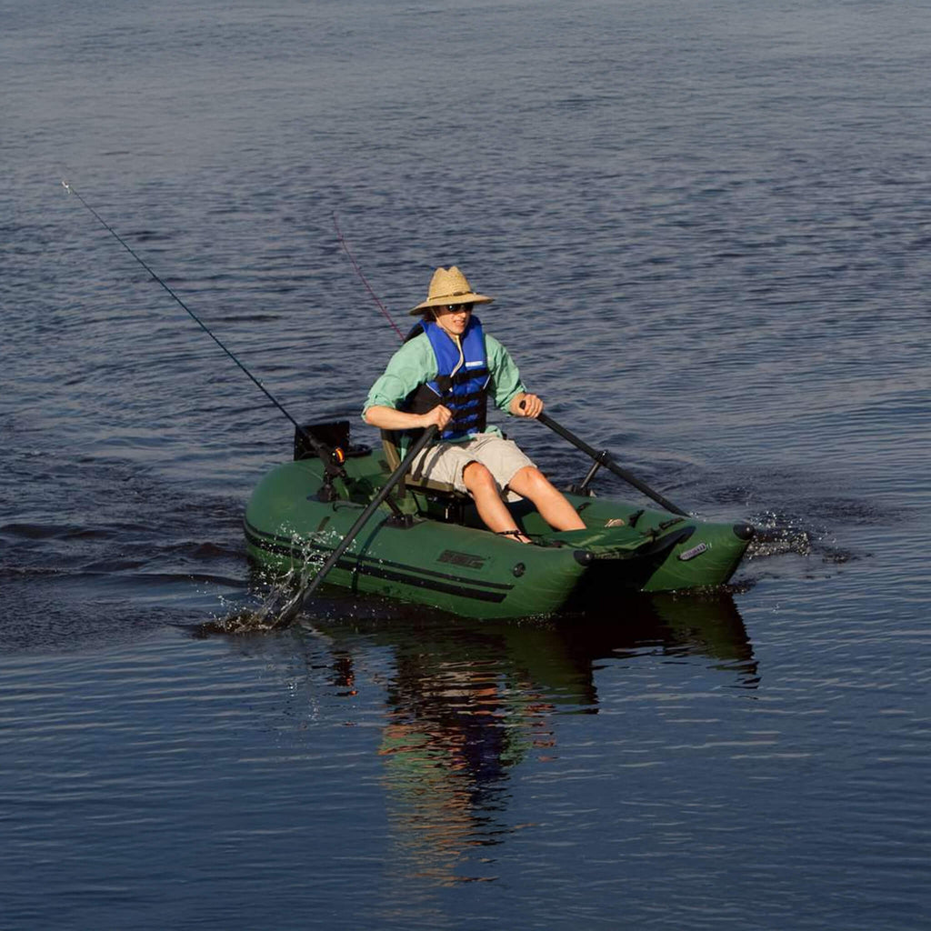 Sea Eagle 1-Person Frameless Pontoon Inflatable Fishing Boat, 9FT [285FPBK] (SAK93163)