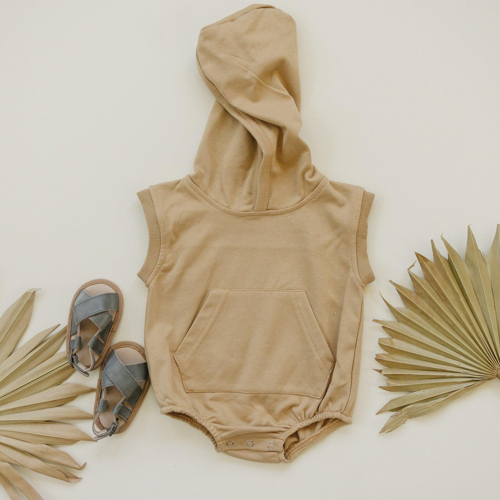 Sleeveless Hoodie Romper - more colors *0-3m and 12-18m left