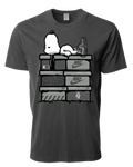 Snoopy Wet Cement Jordan 4 - Original Jawns - White T-Shirt