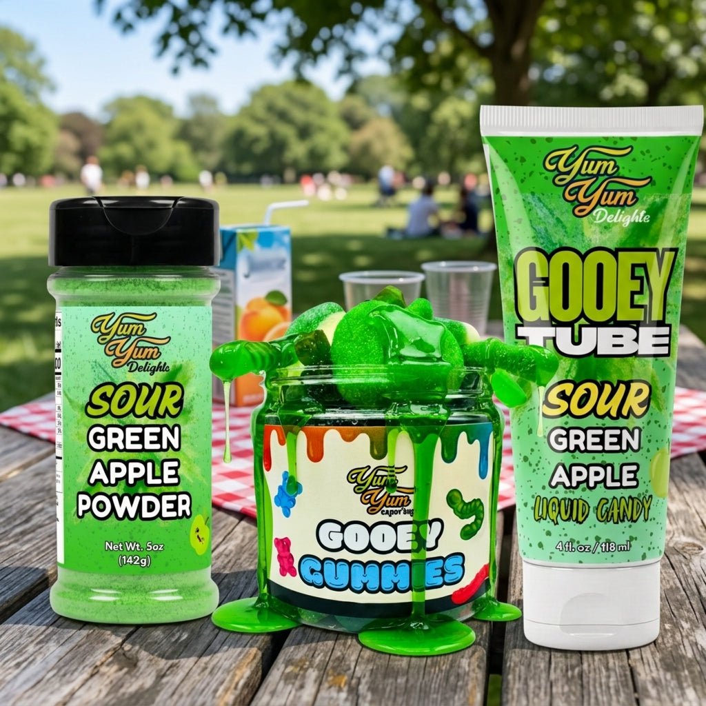 Tiktok Viral Candy Bundle Gooey Gummies Candy Powder Gooey Tubes