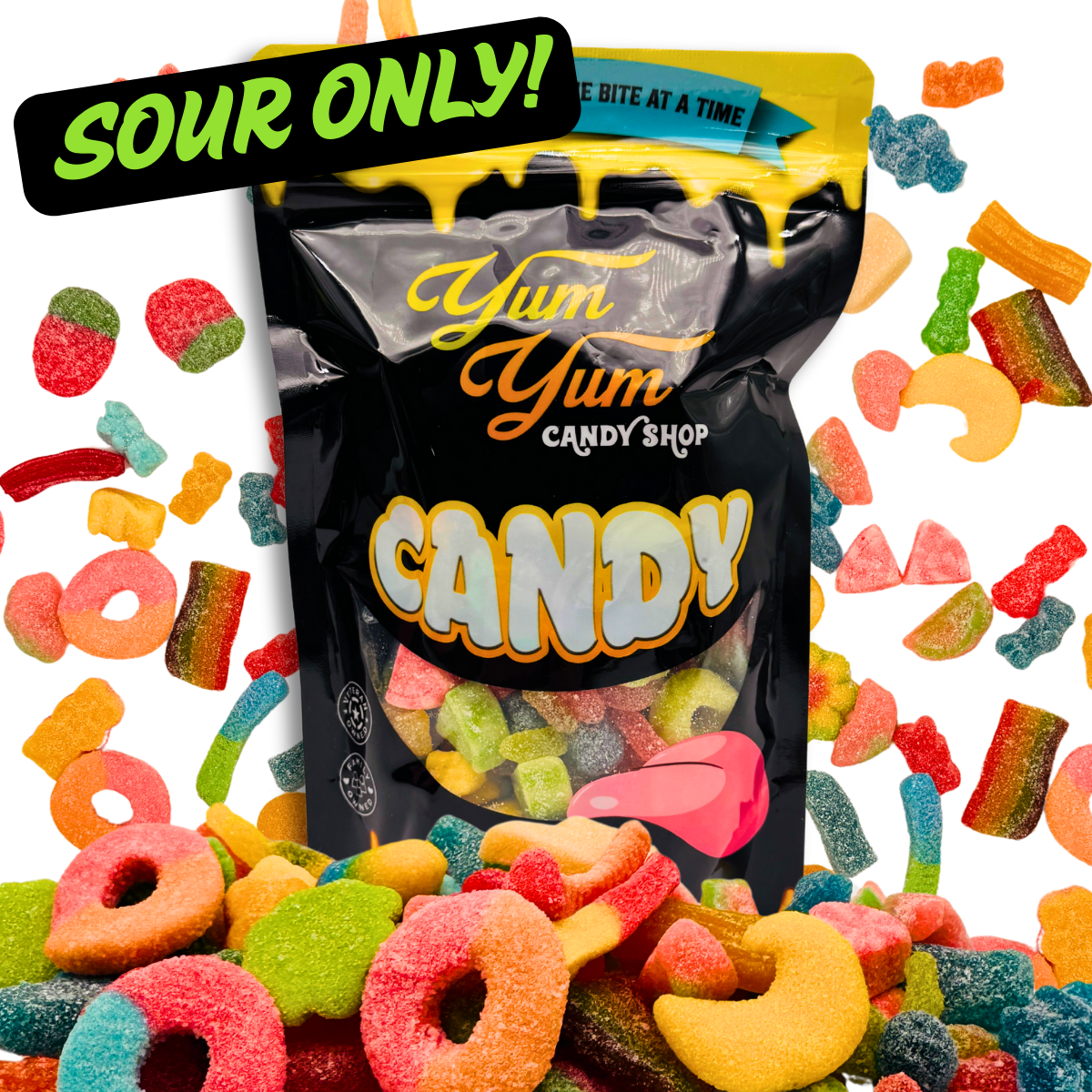 Ultimate Sour Only Pick N Mix Gummy Candy – Chewy Variety Mix of Gummies | Yum Yum Candy Shop