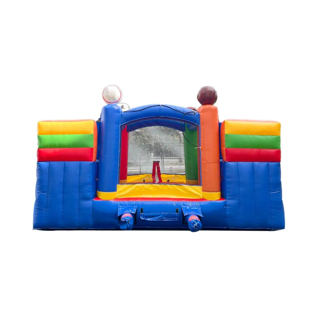 16FT Sports Castle Bounce House With Double Water Slides (SAK17635)