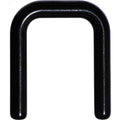 14G 7/16 Black Flexible Bioplast Square Septum Retainer