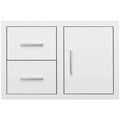 Summerset 33" Flush Mount 2 Soft Closing Drawers And Access Door Combo [DC2-33] (SAK45978)