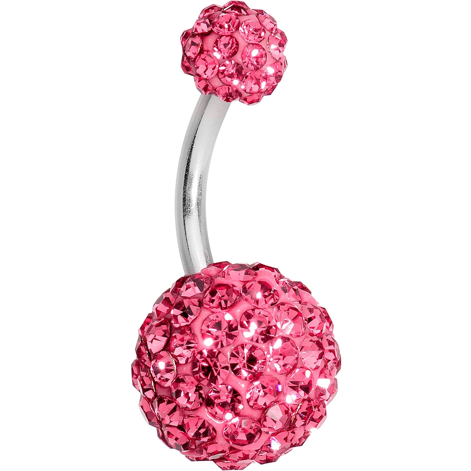 Multi Color Gem Candy Cluster Belly Ring Set of 5