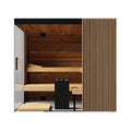 ThermaSol Aalto 4-Person Indoor Semi Panoramic Glass Sauna Cabin [Made-To-Order] [14-AALTODL\R] (SAK13285)