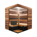 ThermaSol Astra 4-Person Indoor Semi Panoramic Glass Sauna Cabin [Made-To-Order] [14-ASTRADL\R] (SAK90471)