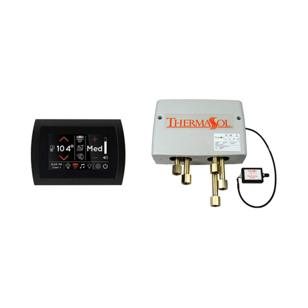 ThermaSol Black SignaTouch 5-Inch Shower Control Package With Digital Shower Valve [DSP-SIG] (SAK31826)