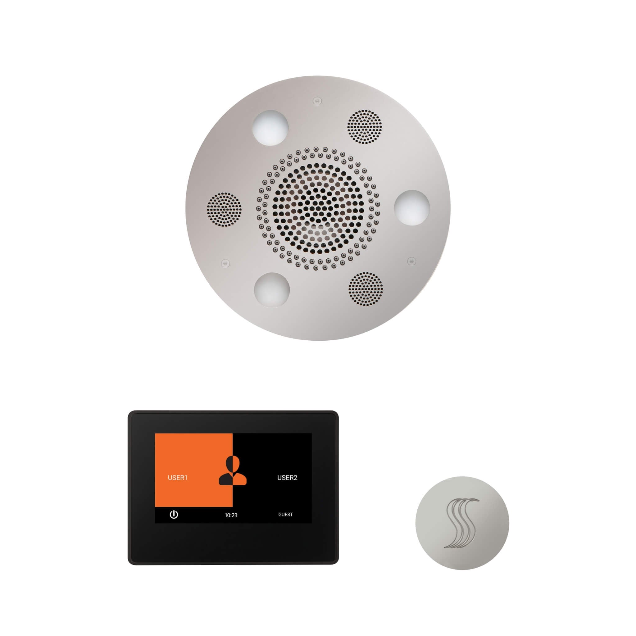 ThermaSol ThermaTouch 7-Inch Wellness Round Steam Control Package [WSTP7R] (SAK92104)
