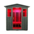 Thermora Nivea 3-Person Full-Spectrum Low EMF Carbonized Composite Infrared Sauna Room With Bluetooth Speakers (SAK85120)