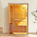 Thermora Alpine Premium 2-Person 3KW Hemlock Wood Sauna With LED Wall Light (SAK28471)