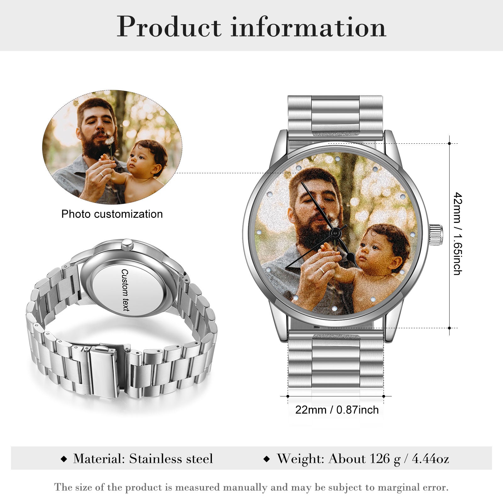 Custom Company or Business Logo Watch Personalized Watch