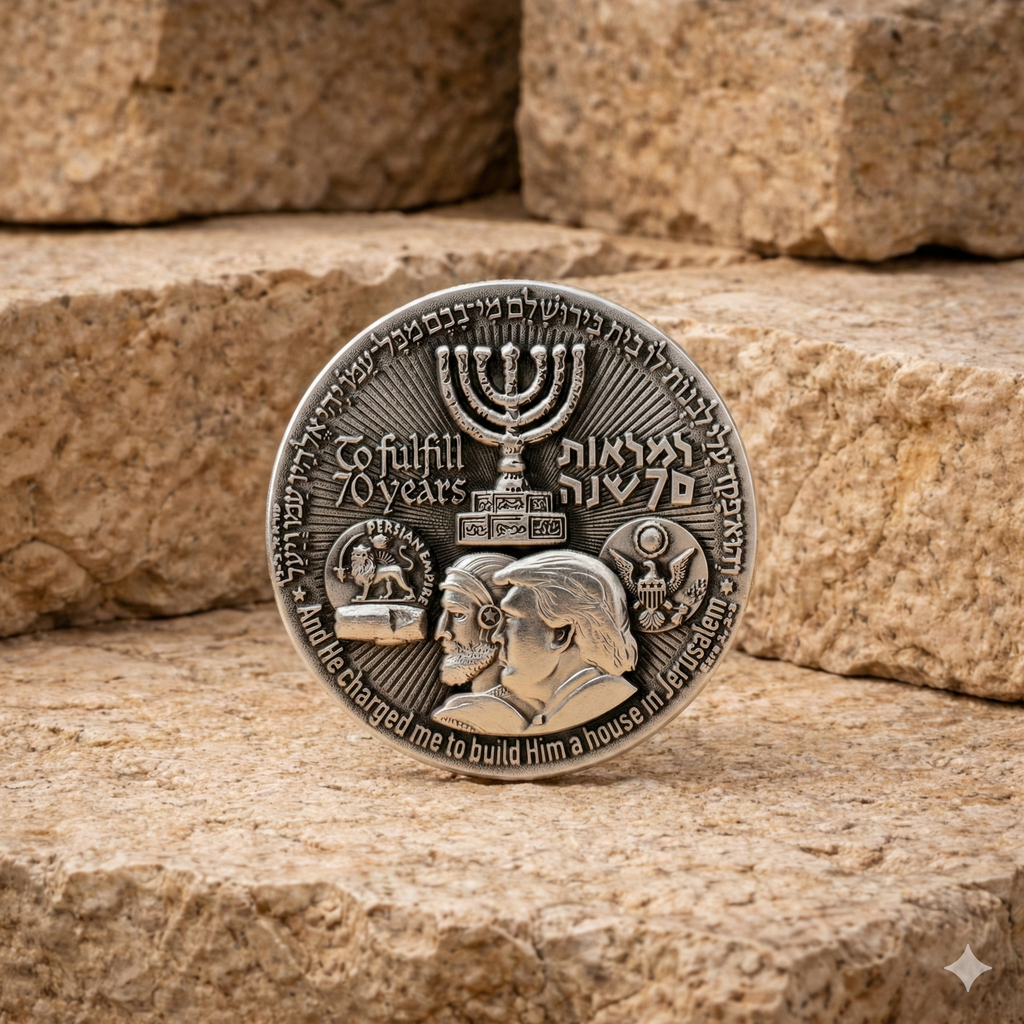 70-Year Redemption Temple Coin