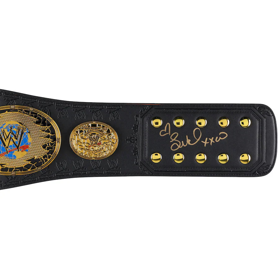 Trish Stratus & Lita WWE Autographed Women's Championship Attitude Era Replica Title Belt