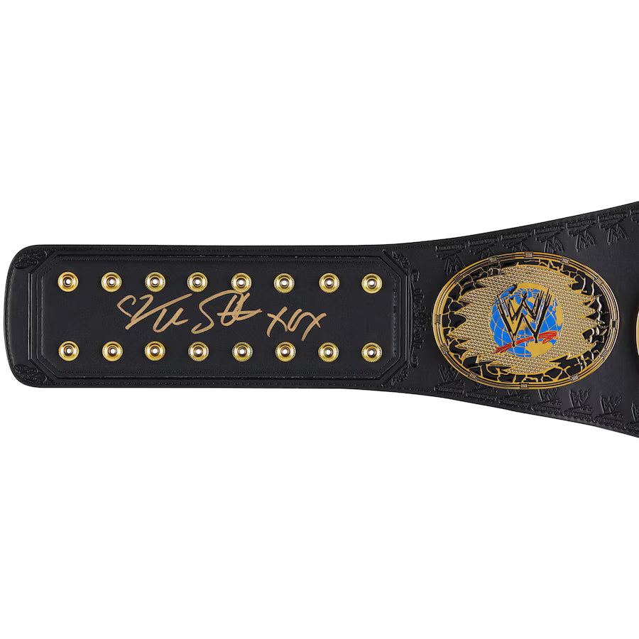 Trish Stratus & Lita WWE Autographed Women's Championship Attitude Era Replica Title Belt