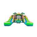 16FT Tropical Bounce House Combo With Double Water Slides (SAK92508)