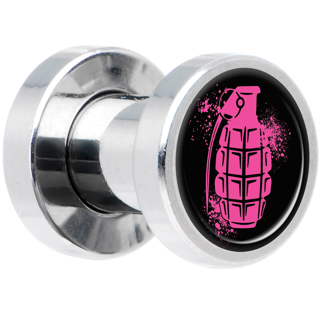 Pink Grenade Steel Screw Fit Plug Set 4G