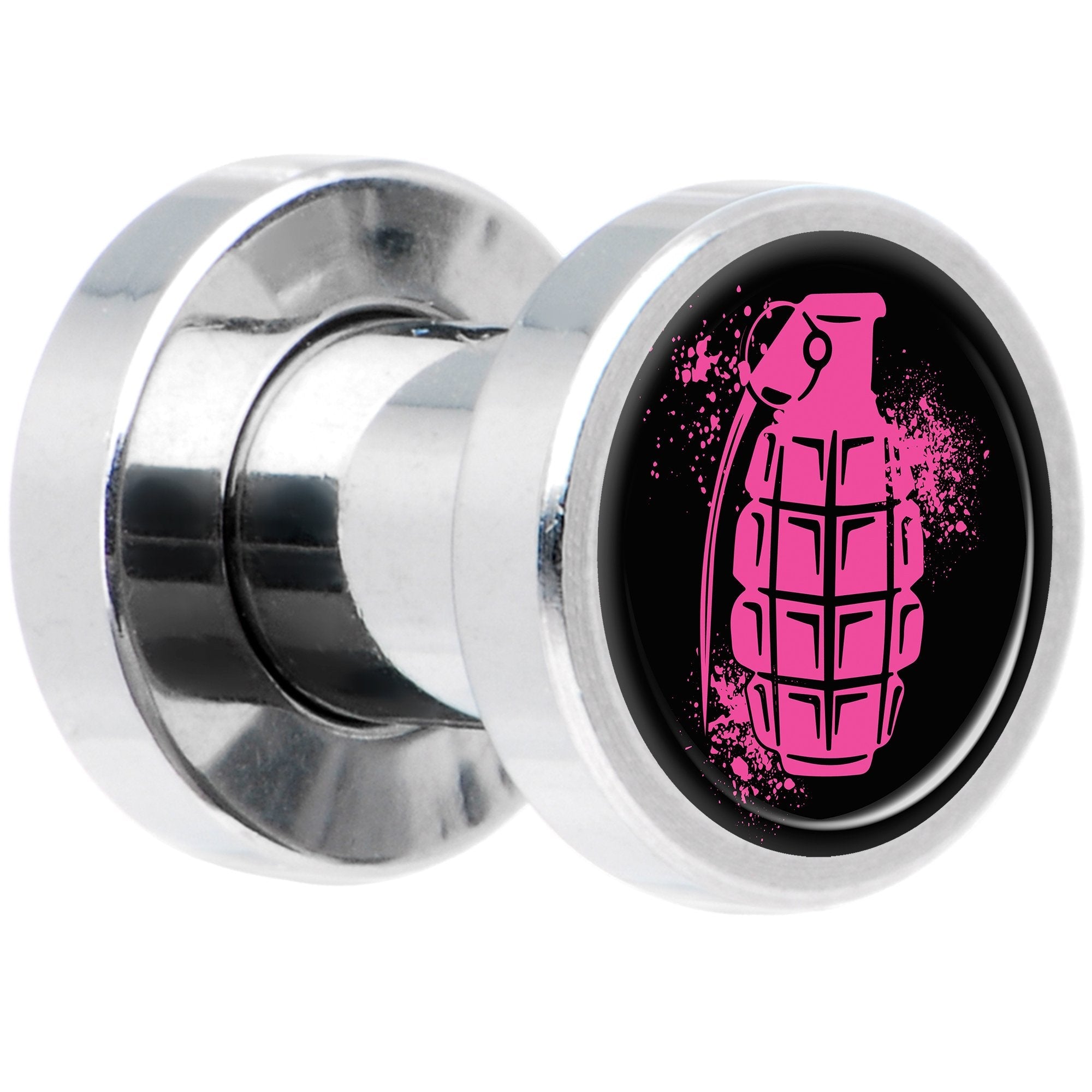 Pink Grenade Steel Screw Fit Plug Set 4G